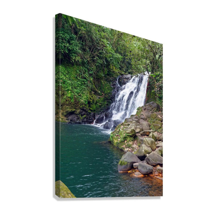 Waterfall Oasis Giclée Print 23501 Giclée Stretched Canvas Print Visual Wall Art