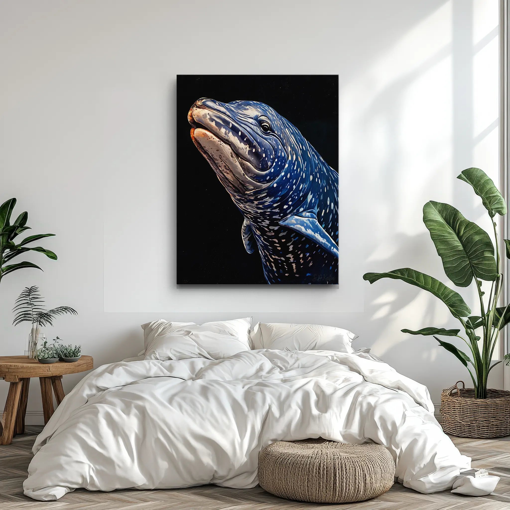 Whale Shark Close‑Up Marine Giclée Print 451027 Visual Wall Art AR3:4V-AR4:5V Giclée Print