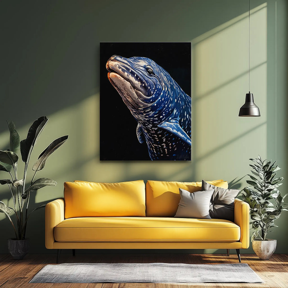 Whale Shark Close‑Up Marine Giclée Print 451027 Visual Wall Art AR3:4V-AR4:5V Giclée Print