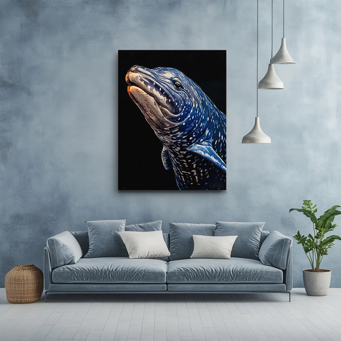 Whale Shark Close‑Up Marine Giclée Print 451027 Visual Wall Art AR3:4V-AR4:5V Giclée Print