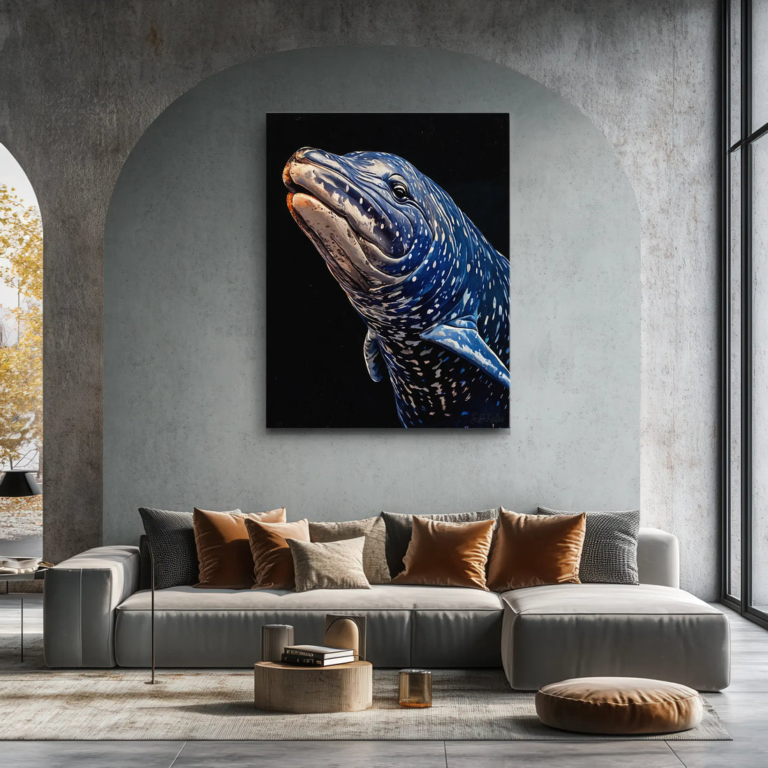 Whale Shark Close‑Up Marine Giclée Print 451027 Visual Wall Art AR3:4V-AR4:5V Giclée Print