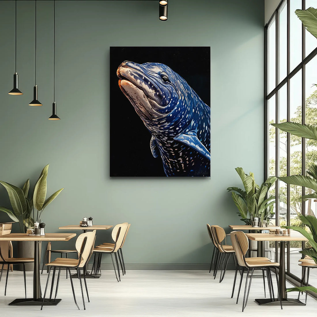 Whale Shark Close‑Up Marine Giclée Print 451027 Visual Wall Art AR3:4V-AR4:5V Giclée Print