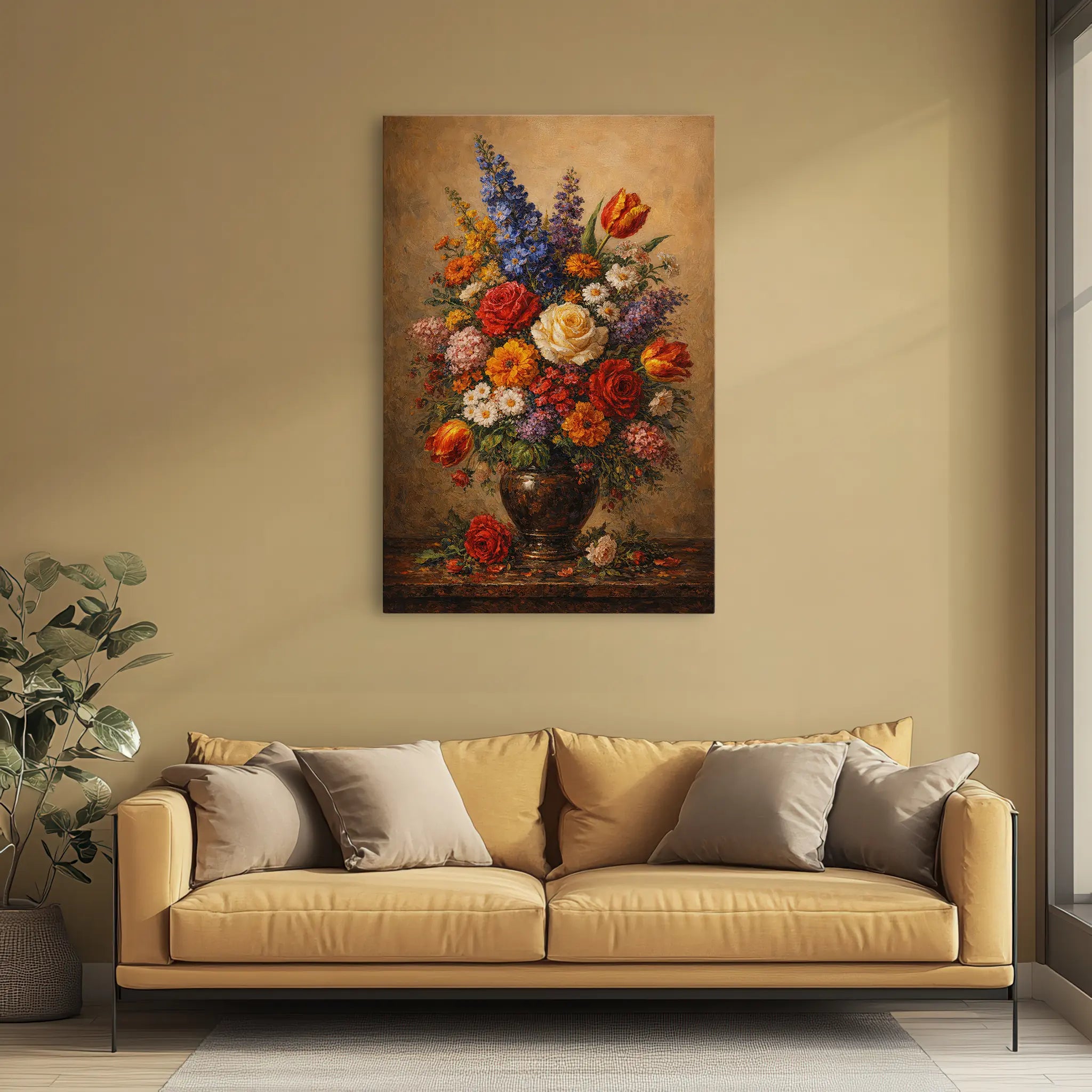 White Rose Centerpiece Still Life Giclée Print 232005 Visual Wall Art AR2:3V Giclée Print