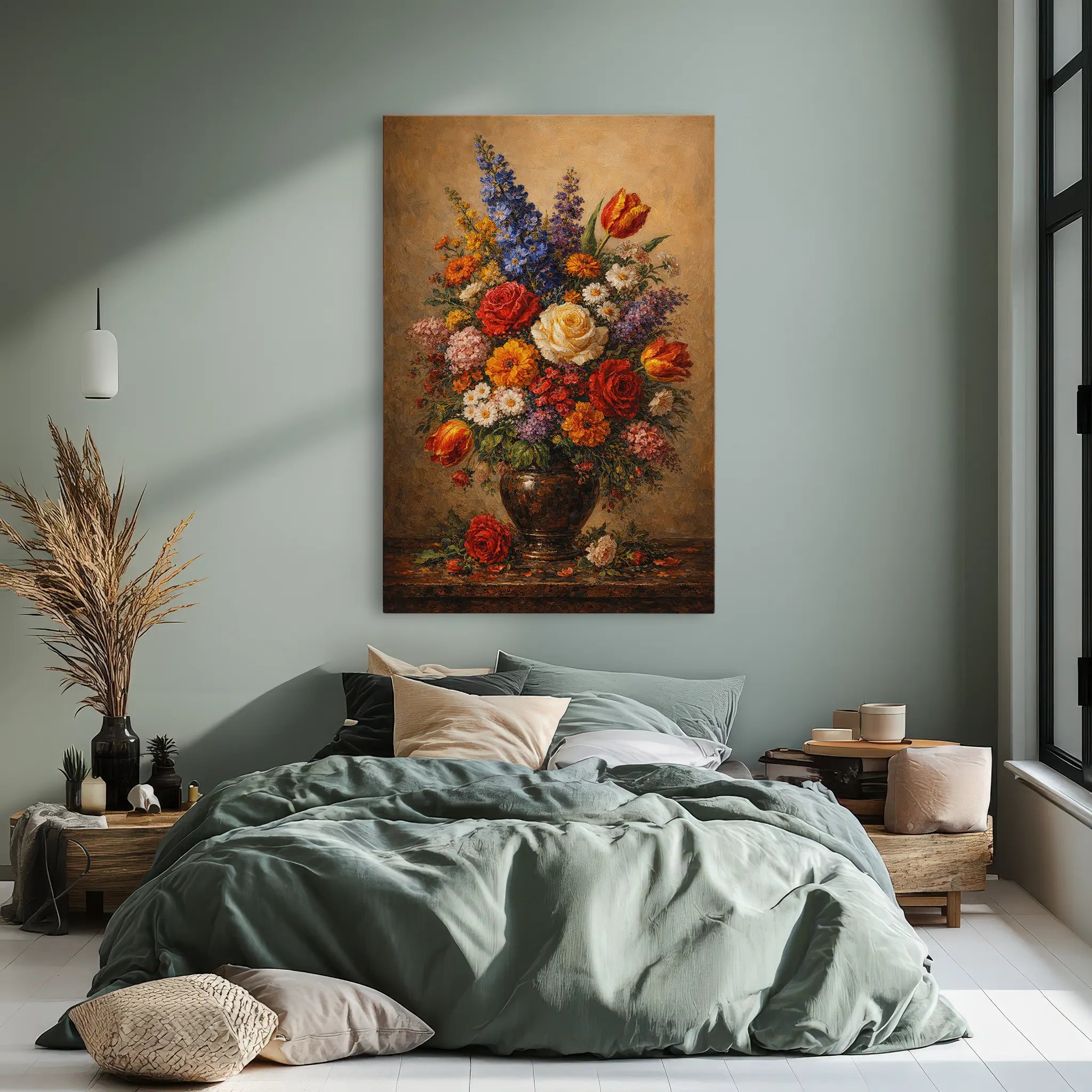 White Rose Centerpiece Still Life Giclée Print 232005 Visual Wall Art AR2:3V Giclée Print
