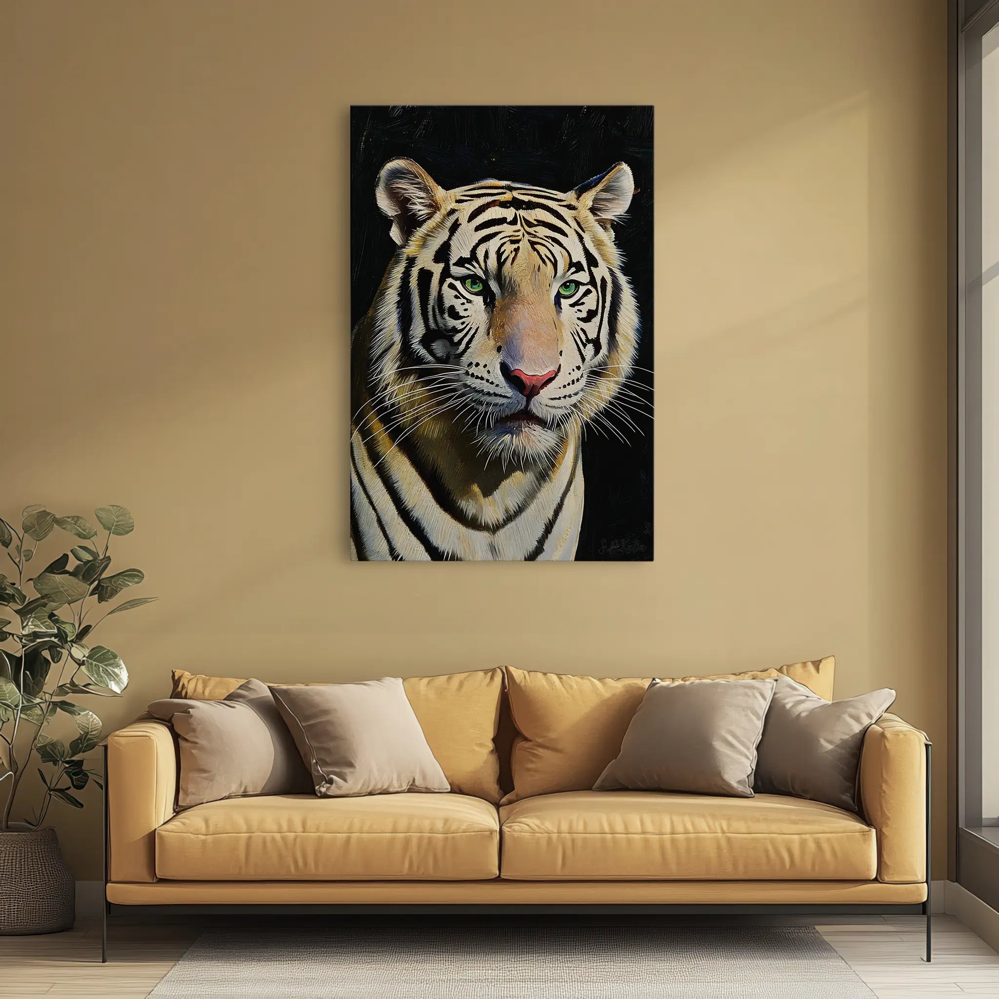 White Tiger Stare Giclée Print 231065 Visual Wall Art AR2:3V Giclée Print