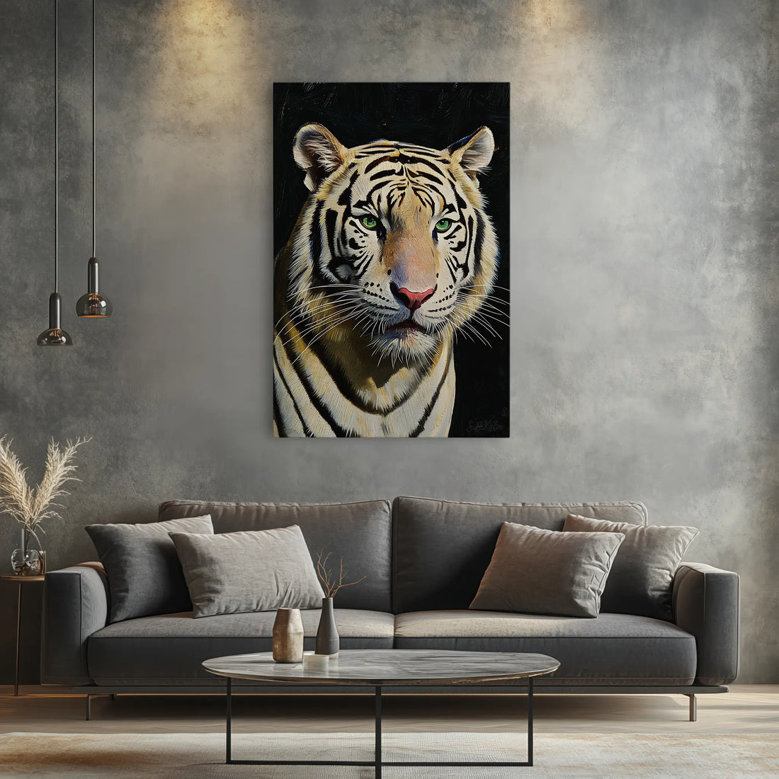 White Tiger Stare Giclée Print 231065 Visual Wall Art AR2:3V Giclée Print