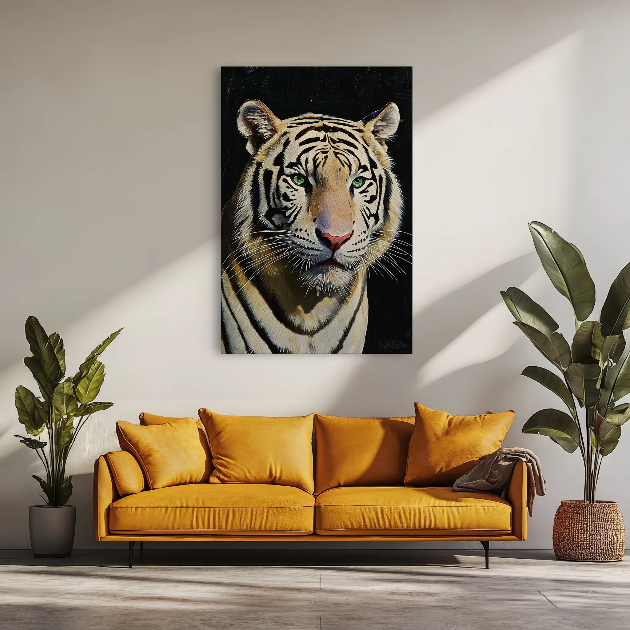 White Tiger Stare Giclée Print 231065 Visual Wall Art AR2:3V Giclée Print