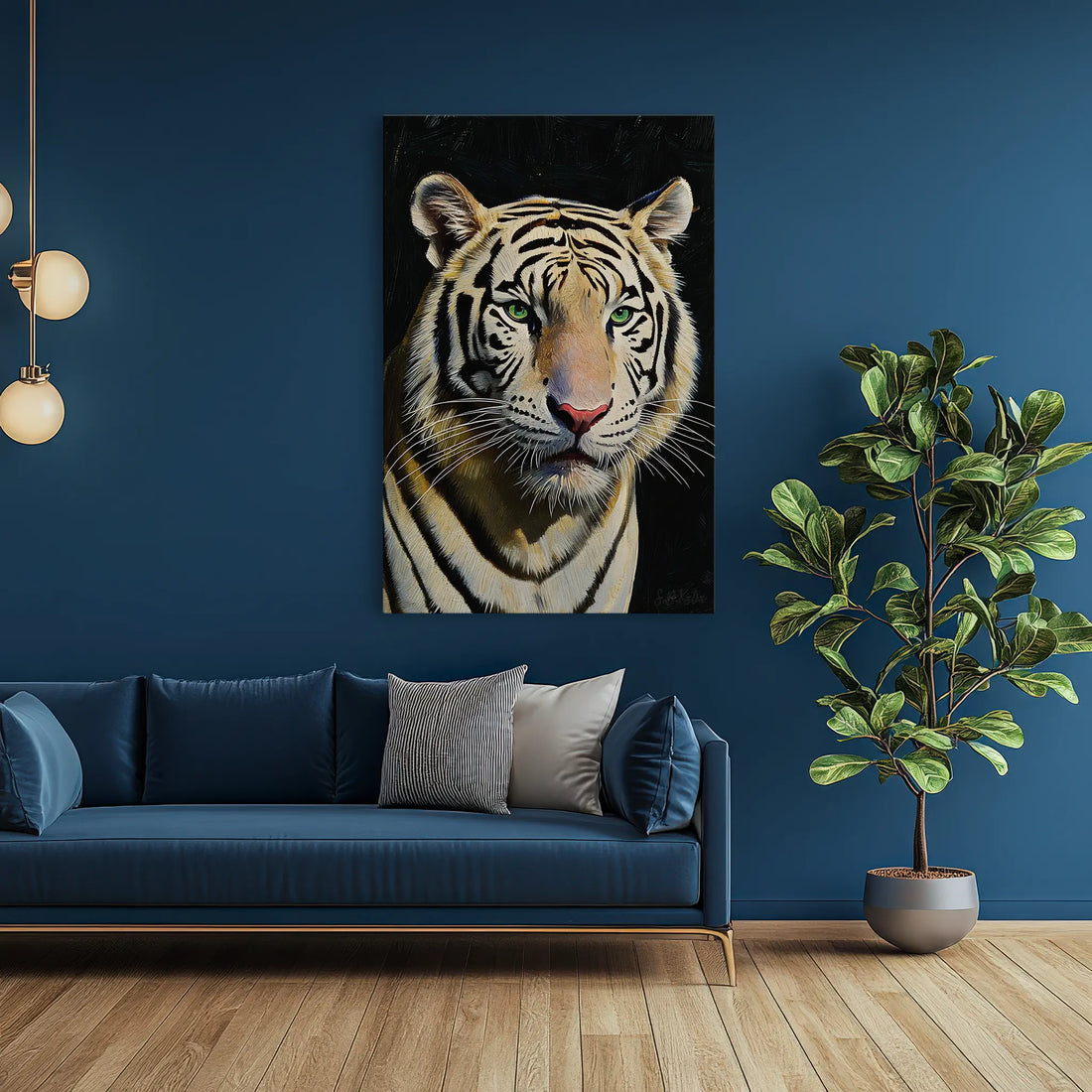 White Tiger Stare Giclée Print 231065 Visual Wall Art AR2:3V Giclée Print