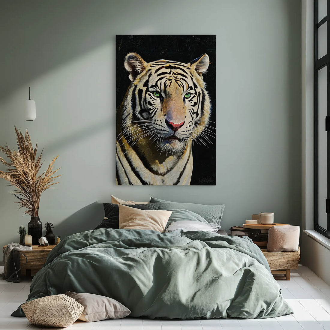 White Tiger Stare Giclée Print 231065 Visual Wall Art AR2:3V Giclée Print