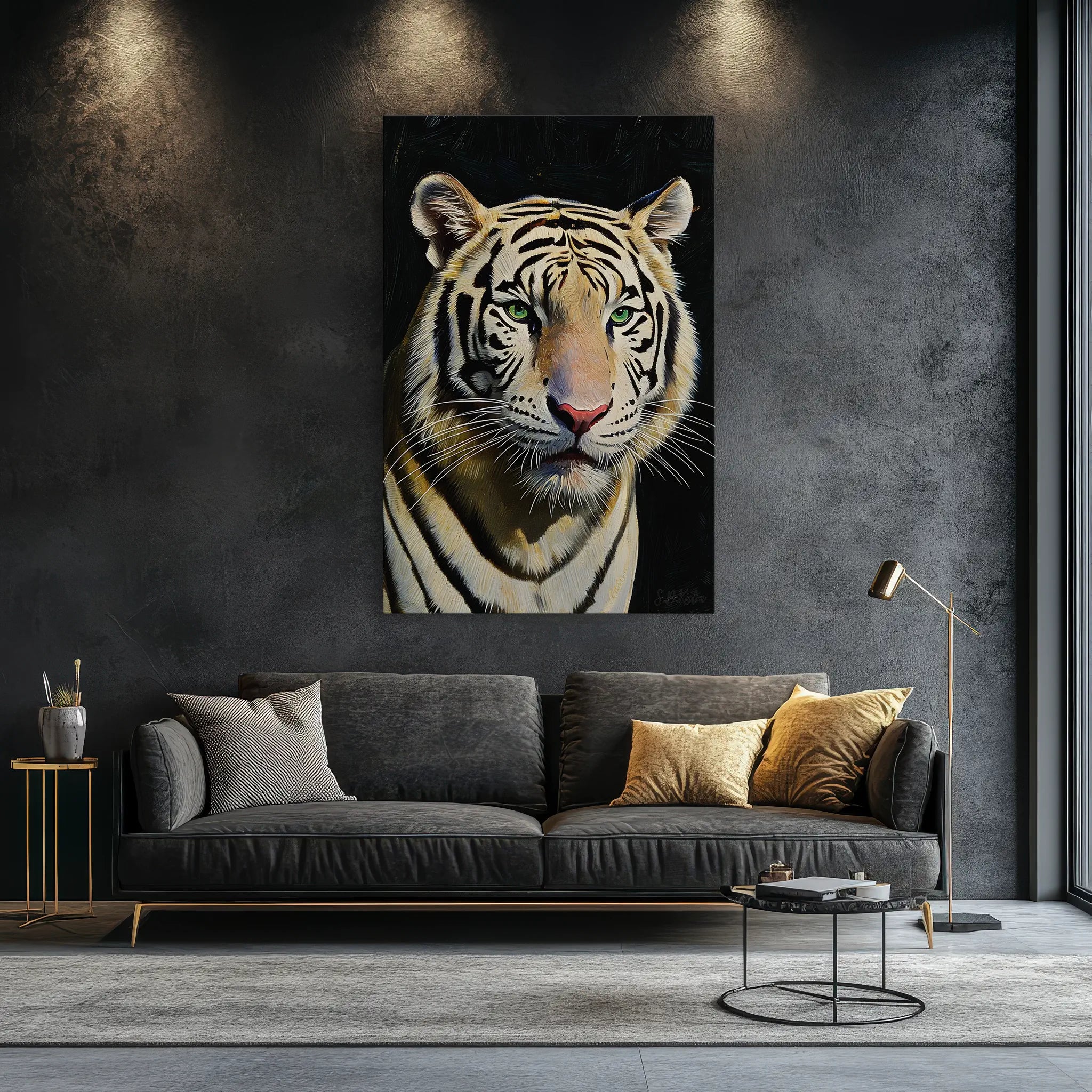 White Tiger Stare Giclée Print 231065 Visual Wall Art AR2:3V Giclée Print