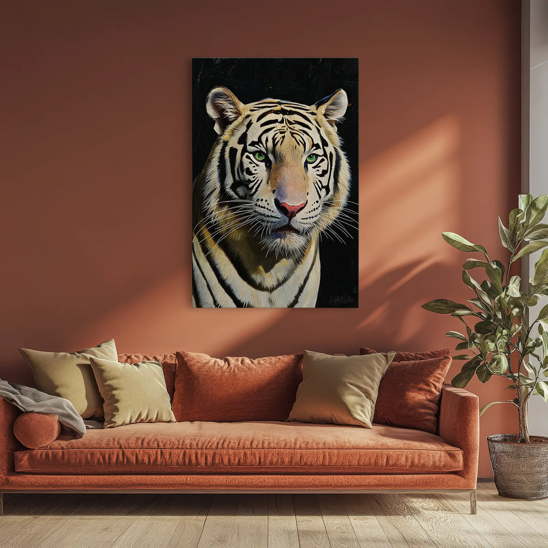 White Tiger Stare Giclée Print 231065 Visual Wall Art AR2:3V Giclée Print
