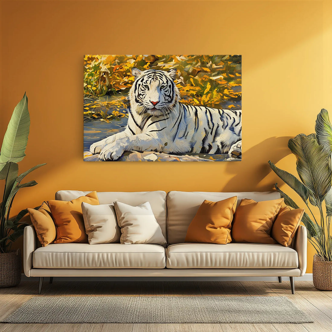 White Tiger by Autumn Leaves Giclée Print 321015 Visual Wall Art AR3:2H Giclée Print