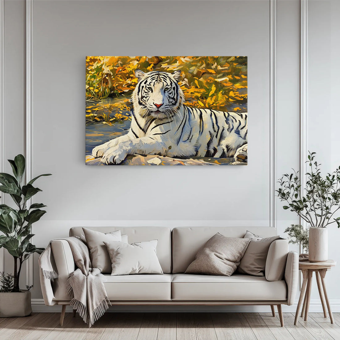 White Tiger by Autumn Leaves Giclée Print 321015 Visual Wall Art AR3:2H Giclée Print