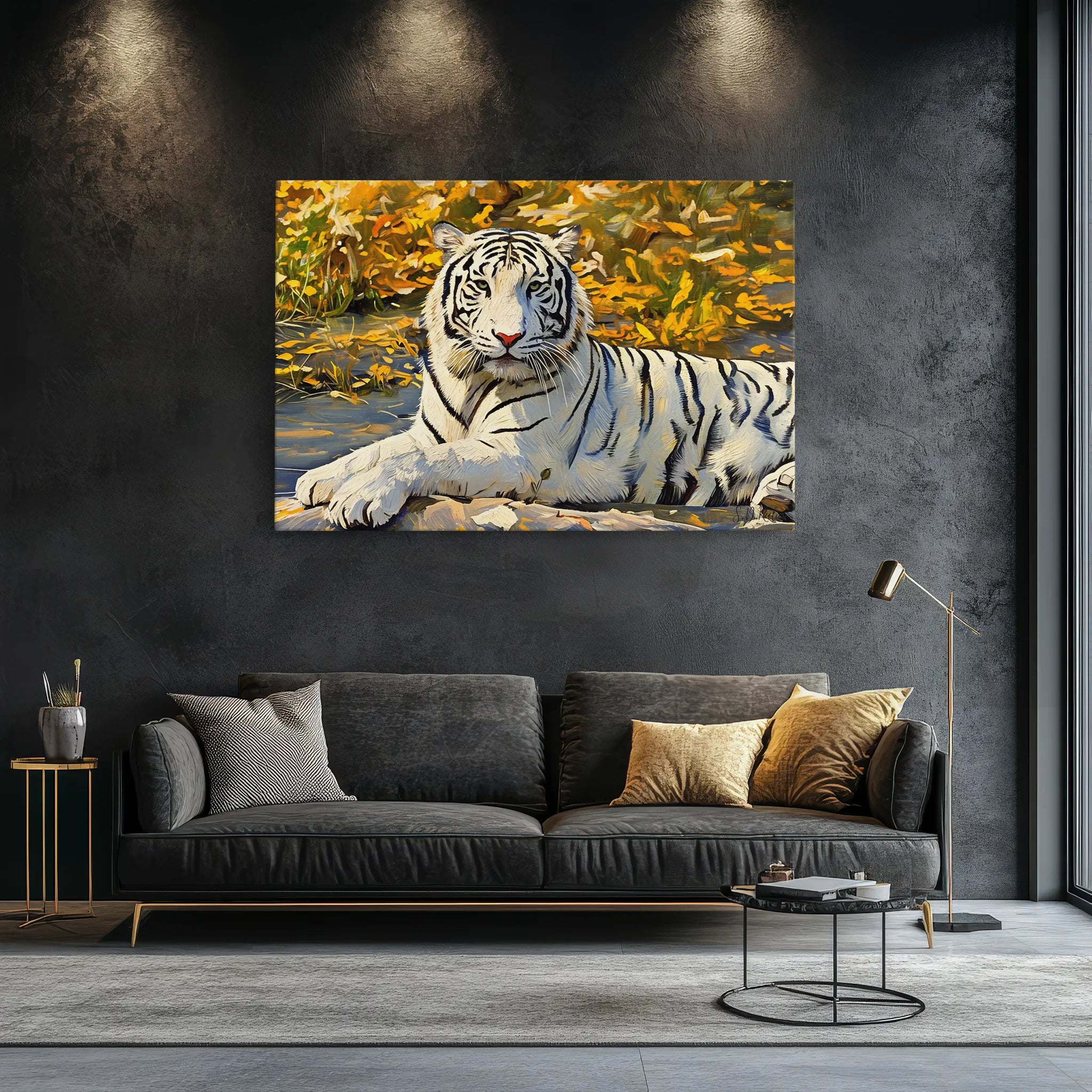 White Tiger by Autumn Leaves Giclée Print 321015 Visual Wall Art AR3:2H Giclée Print