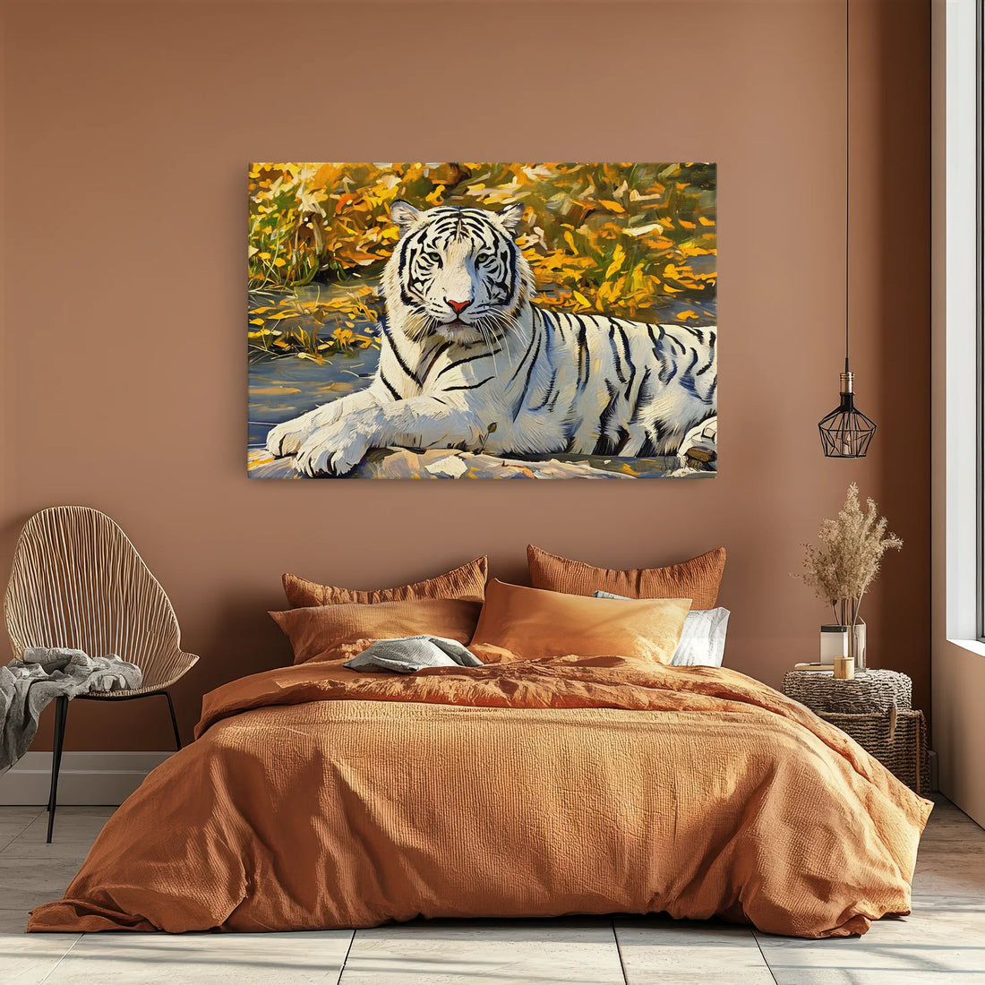 White Tiger by Autumn Leaves Giclée Print 321015 Visual Wall Art AR3:2H Giclée Print