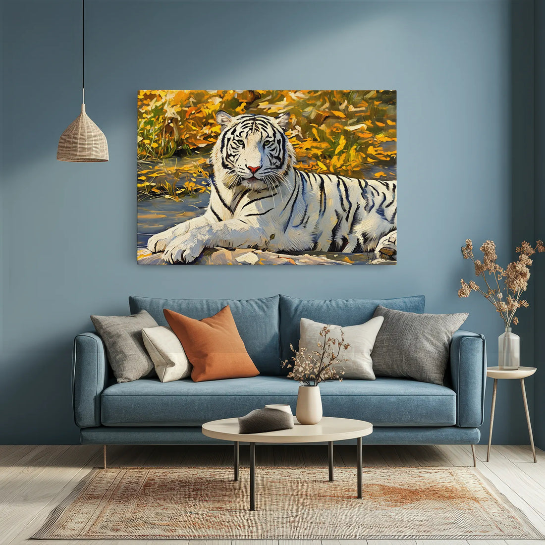 White Tiger by Autumn Leaves Giclée Print 321015 Visual Wall Art AR3:2H Giclée Print