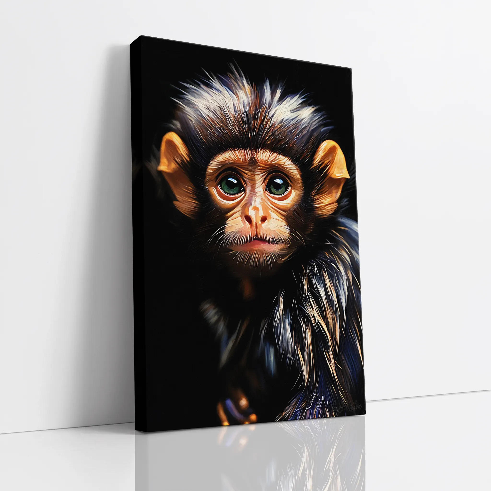 Wide-Eyed Young Monkey Giclée Print 231066 Visual Wall Art AR2:3V Giclée Print
