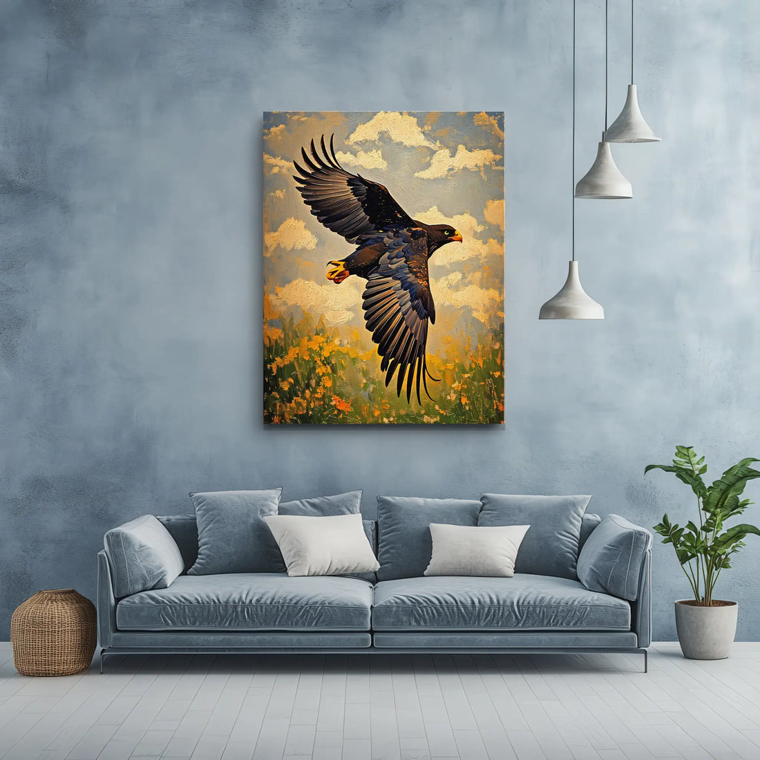 Wings Of Freedom Eagle In Flight Giclée Print 454027 Visual Wall Art AR3:4V-AR4:5V Giclée Print