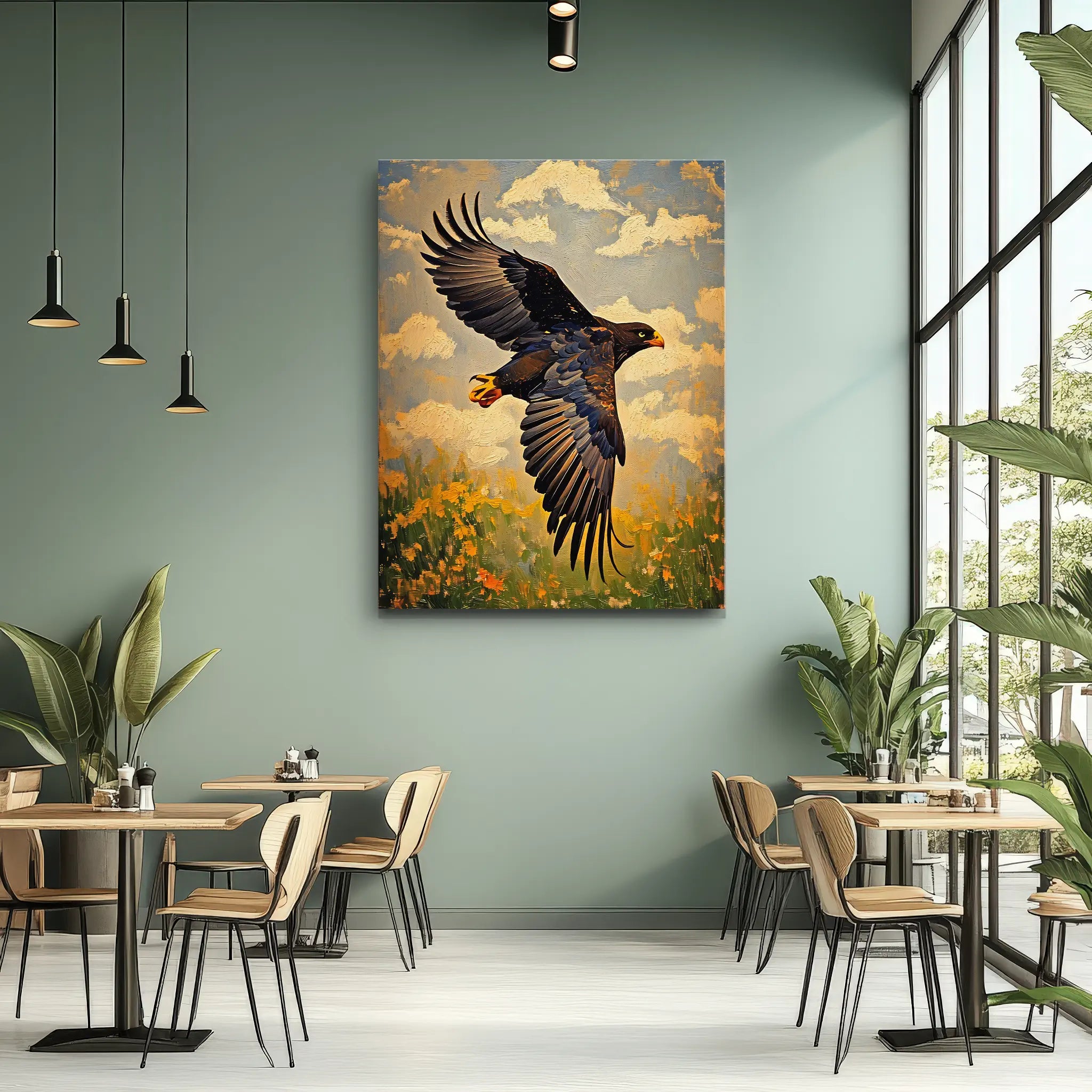 Wings Of Freedom Eagle In Flight Giclée Print 454027 Visual Wall Art AR3:4V-AR4:5V Giclée Print