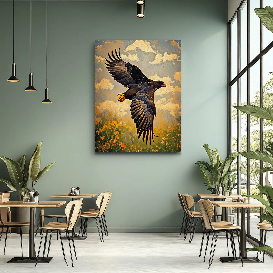 Wings Of Freedom Eagle In Flight Giclée Print 454027 Visual Wall Art AR3:4V-AR4:5V Giclée Print