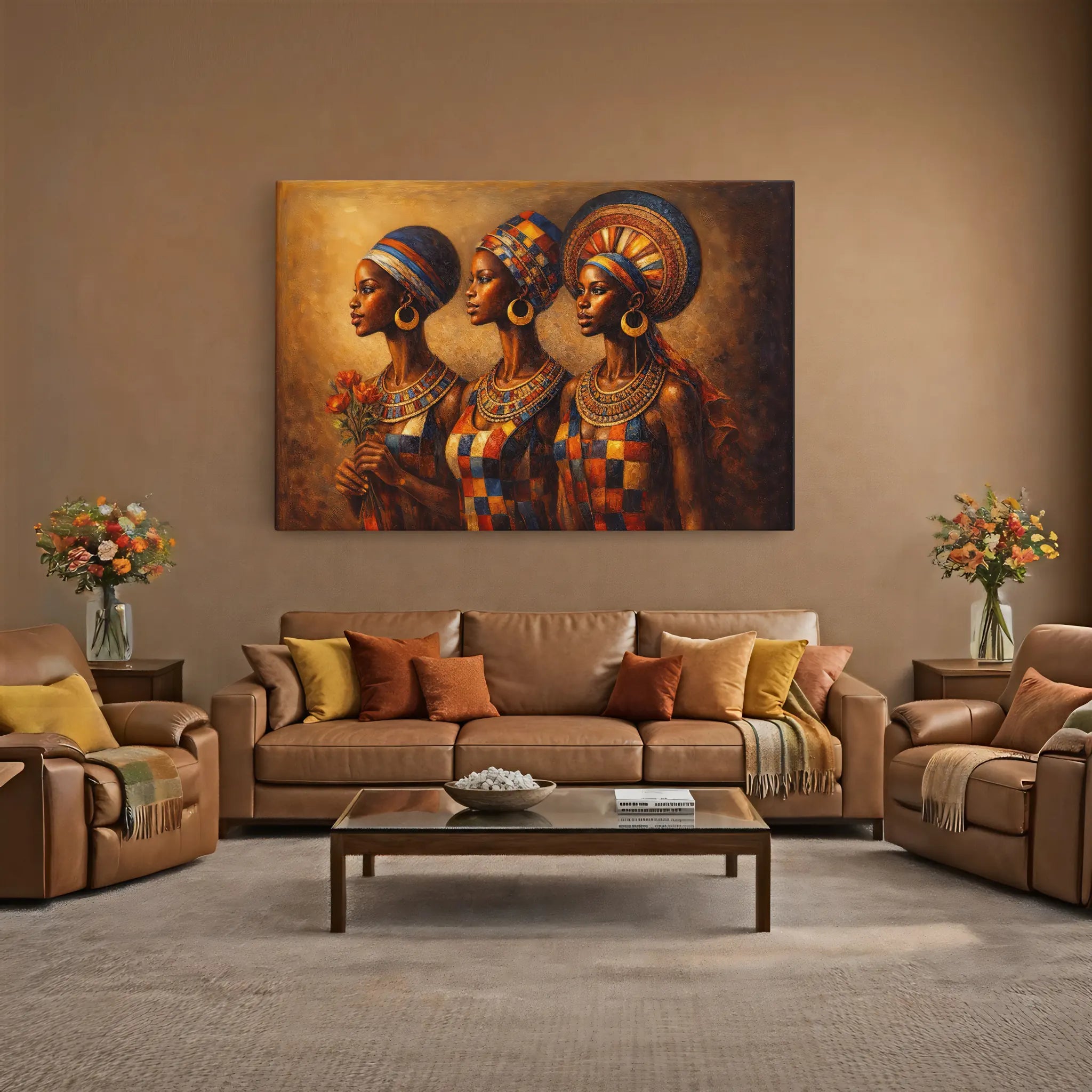 Women of the Patchwork City Giclée Print 329022 Visual Wall Art AR3:2H Giclée Print