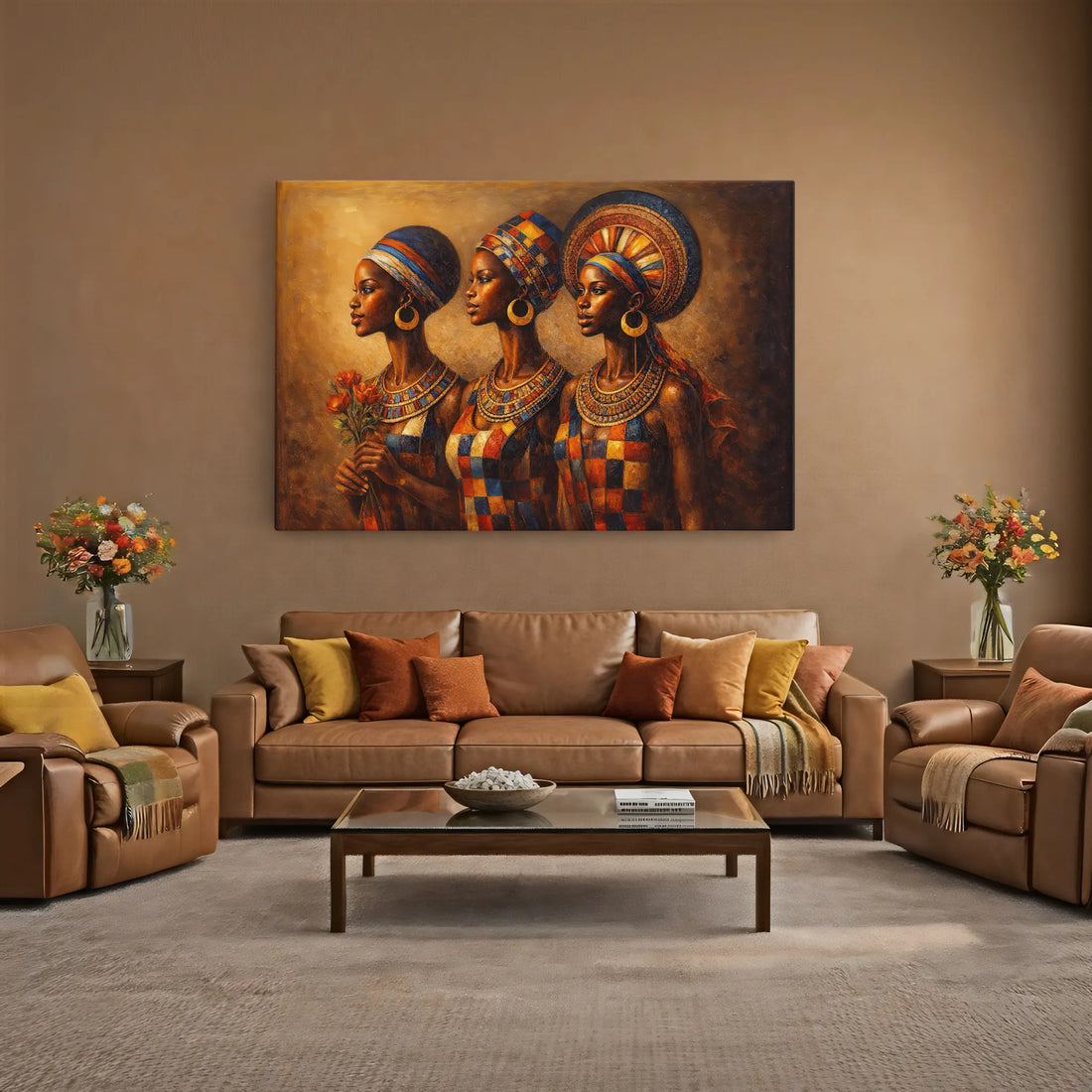 Women of the Patchwork City Giclée Print 329022 Visual Wall Art AR3:2H Giclée Print