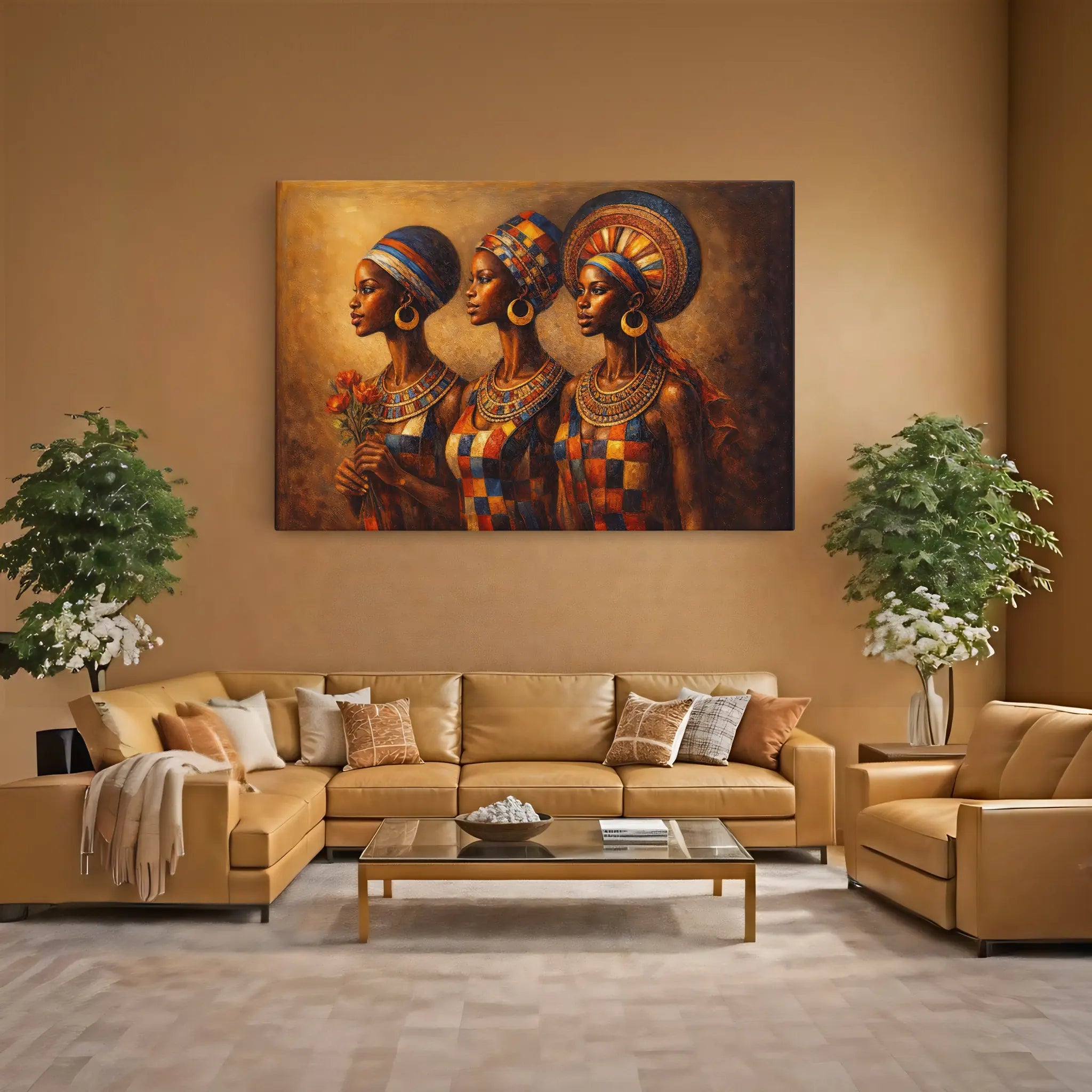 Women of the Patchwork City Giclée Print 329022 Visual Wall Art AR3:2H Giclée Print