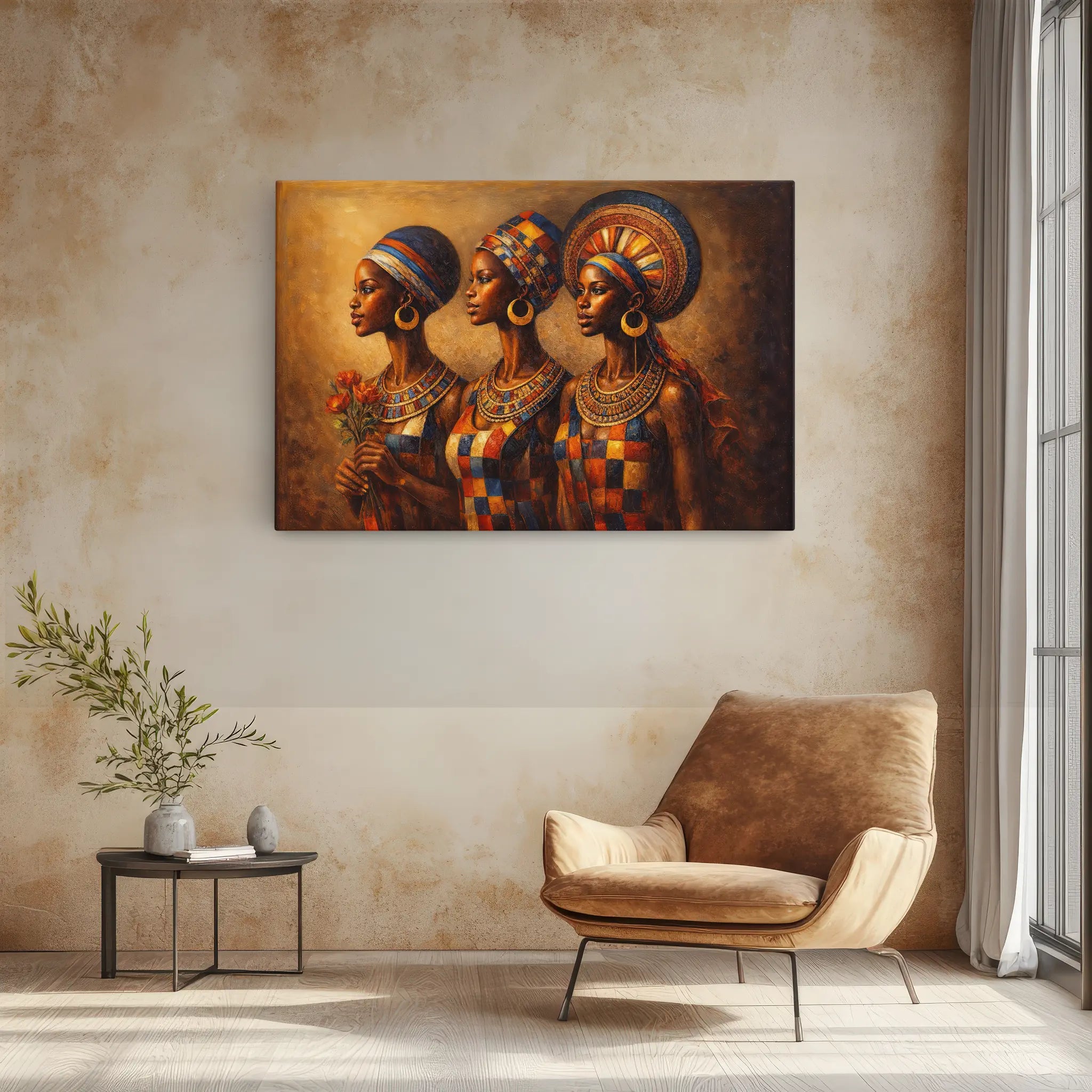 Women of the Patchwork City Giclée Print 329022 Visual Wall Art AR3:2H Giclée Print