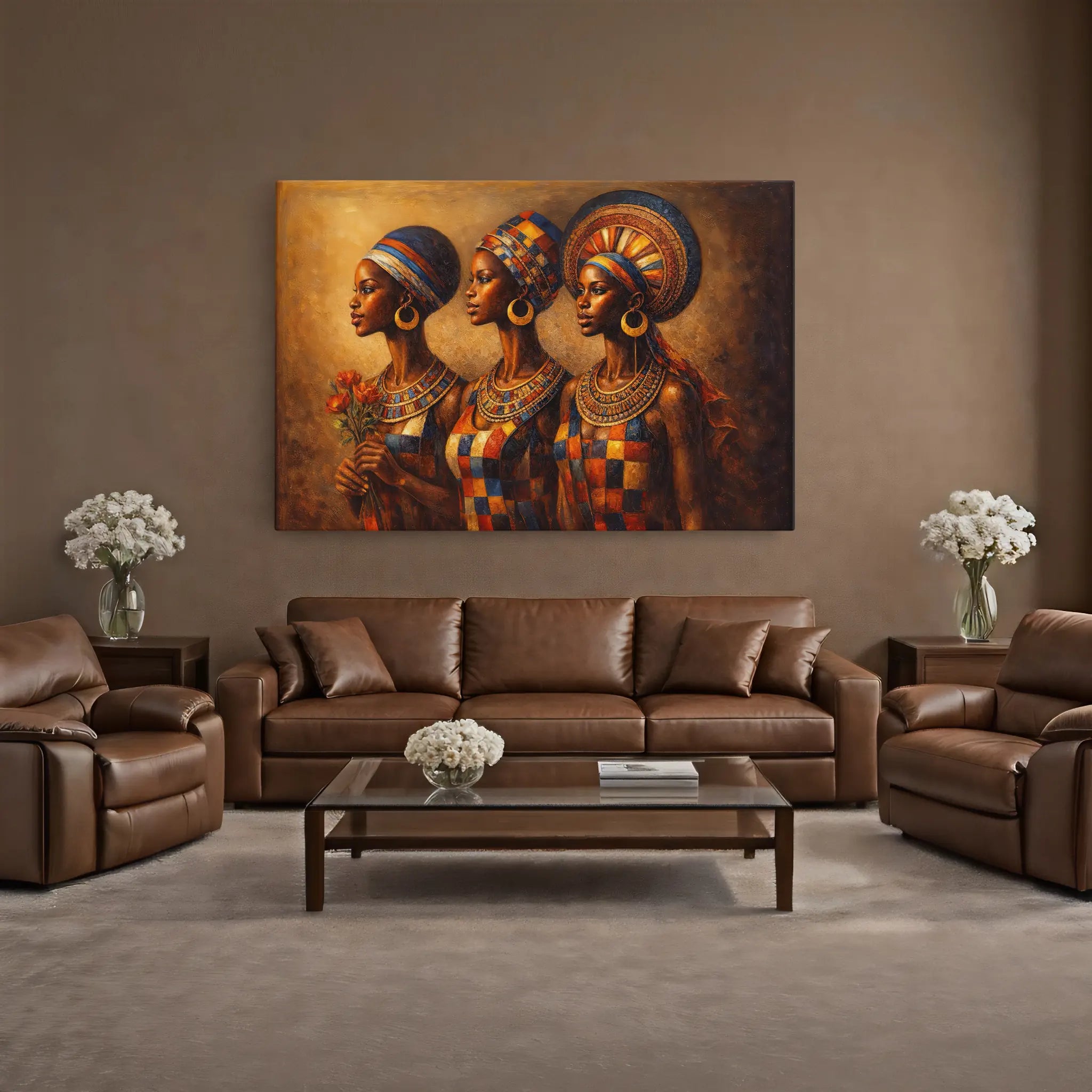 Women of the Patchwork City Giclée Print 329022 Visual Wall Art AR3:2H Giclée Print