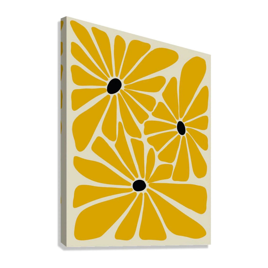 Yellow Floral Bohemian Giclée Print 34210 Giclée Stretched Canvas Print Visual Wall Art