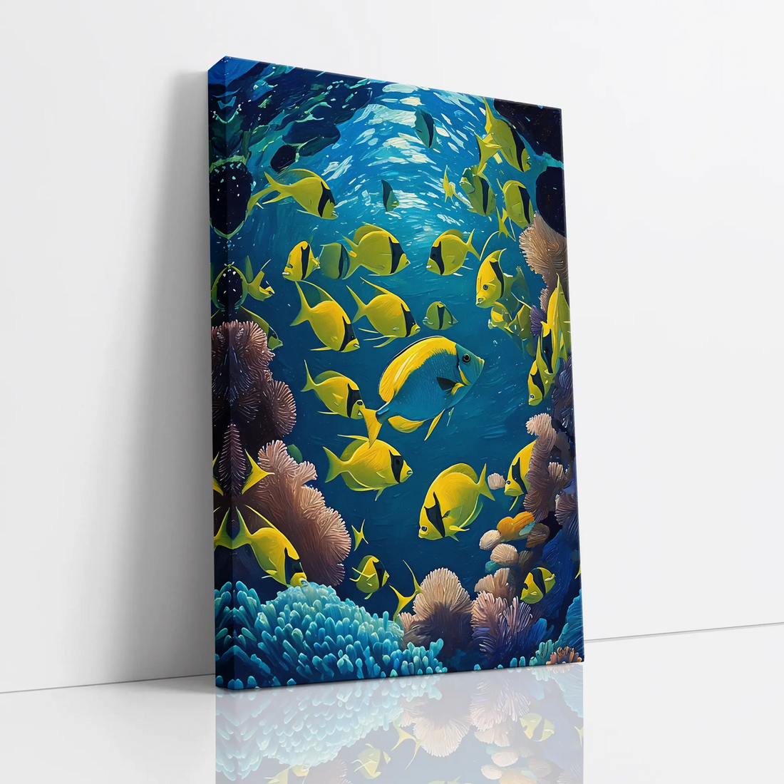 Yellow Reef School Giclée Print 231067 Visual Wall Art AR2:3V Giclée Print