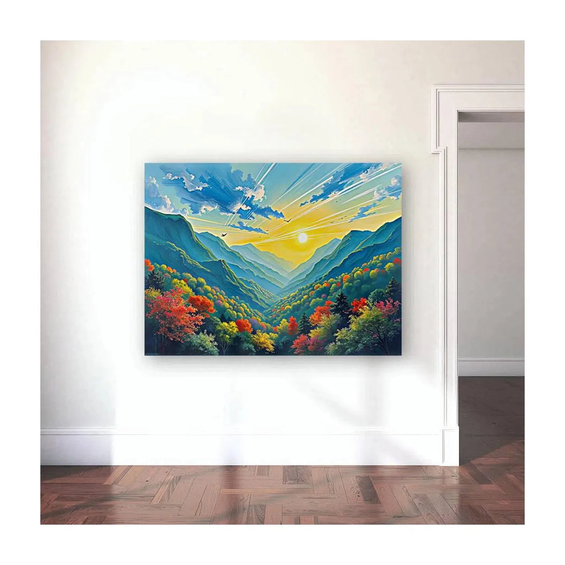 A Nestled Valley Nature Art Print 43700 Visual Wall Art