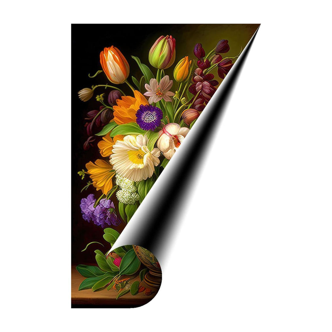 Abundant Flowers, Still Life Nature Art Print 23604 Giclee Fine Art Matte Paper Print Visual Wall Art