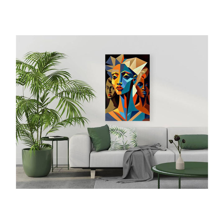 African Skin Tones, Ethnic Abstract Art Print 23134 Visual Wall Art