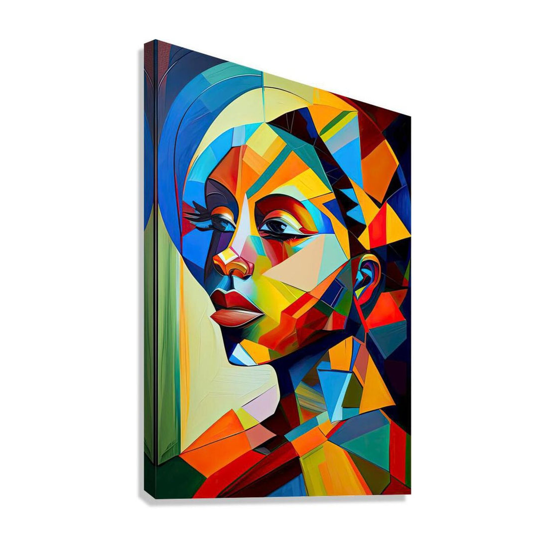 Afro Ethnic, Abstract Art Print 23163 Giclée Stretched Canvas Print Visual Wall Art