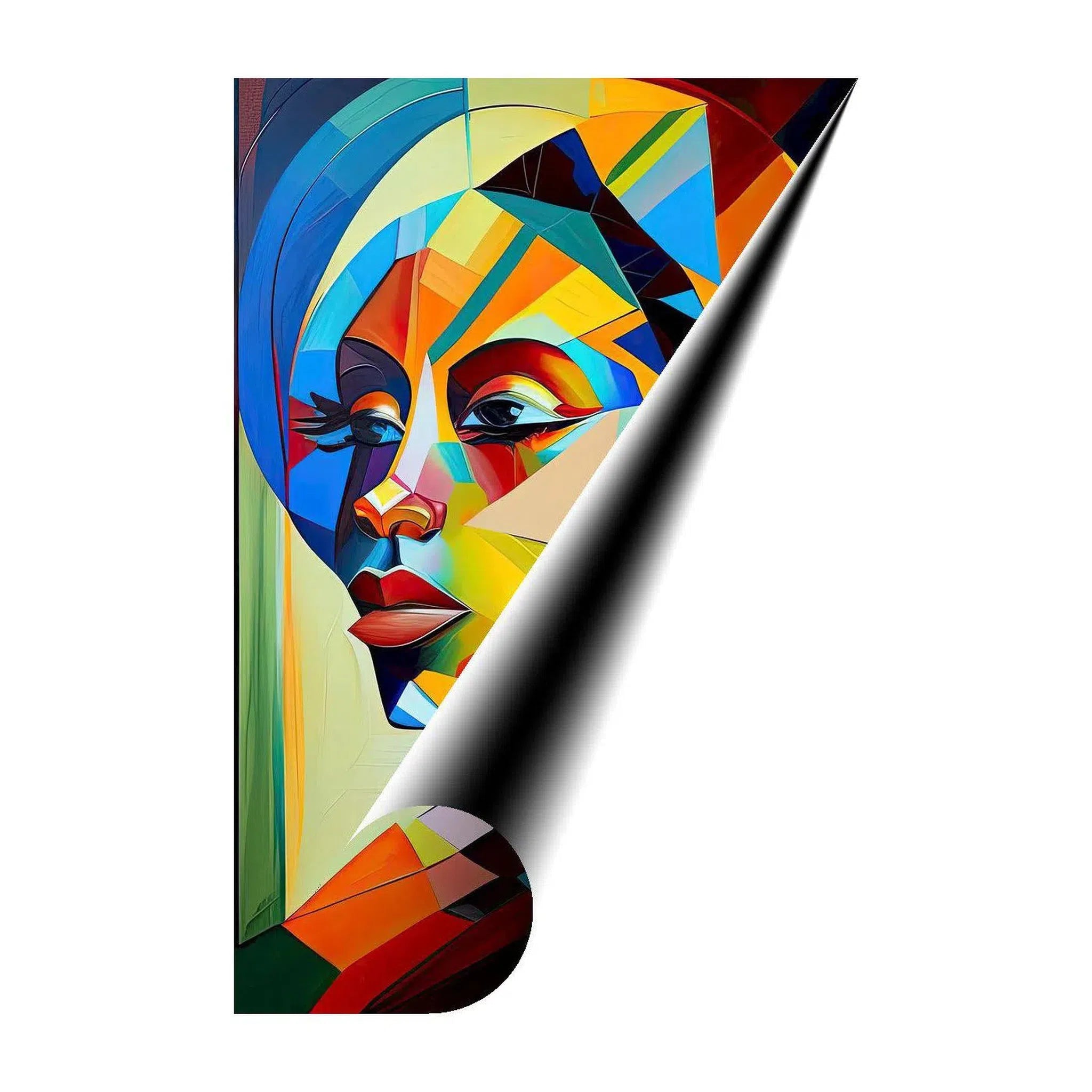 Afro Ethnic, Abstract Art Print 23163 Giclée Rolled Canvas Print Visual Wall Art