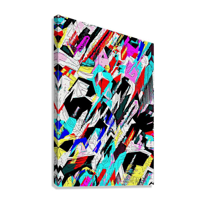 Aggressive Feel Abstract Art Print 23104 Giclée Stretched Canvas Print Visual Wall Art