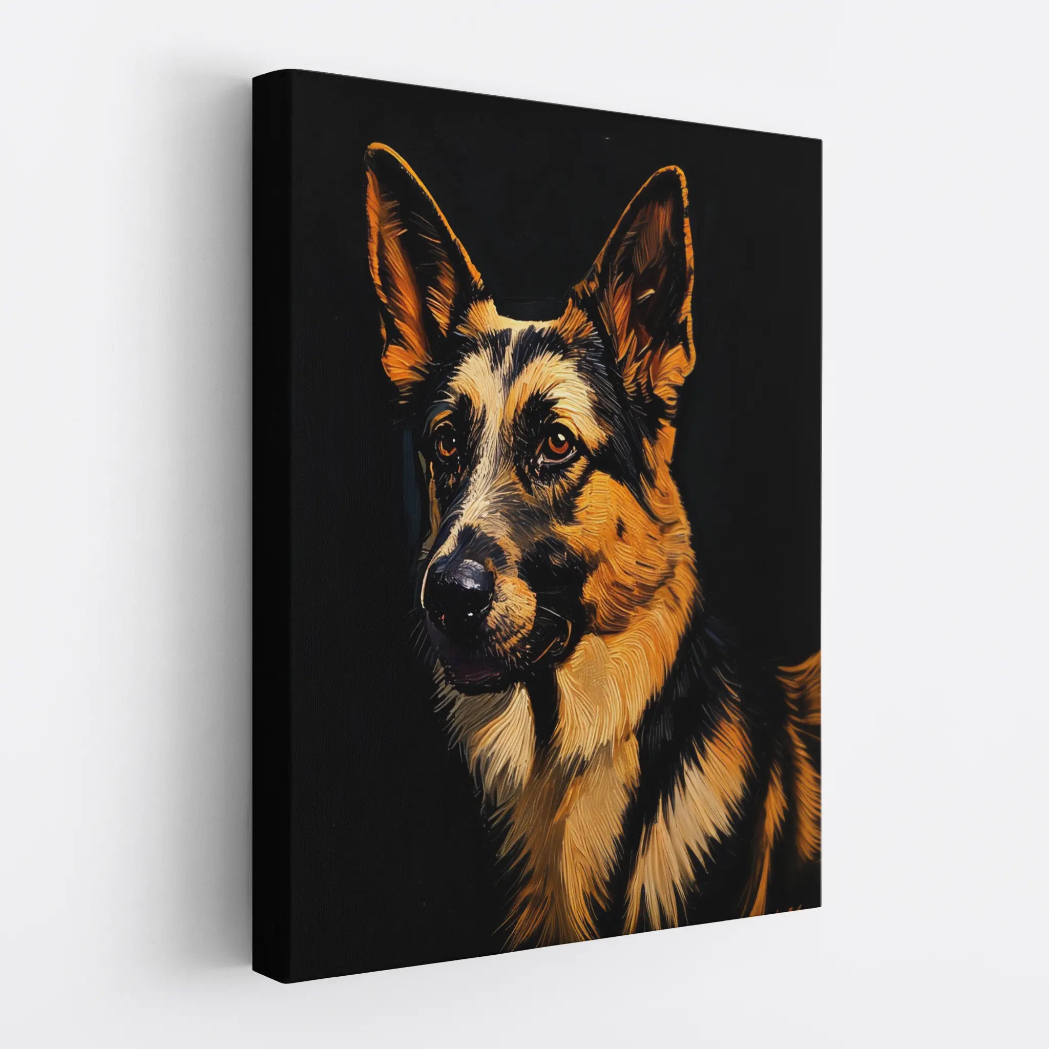 Alert German Shepherd Giclée Print 456001 Visual Wall Art AR3:4V-AR4:5V Giclée Print
