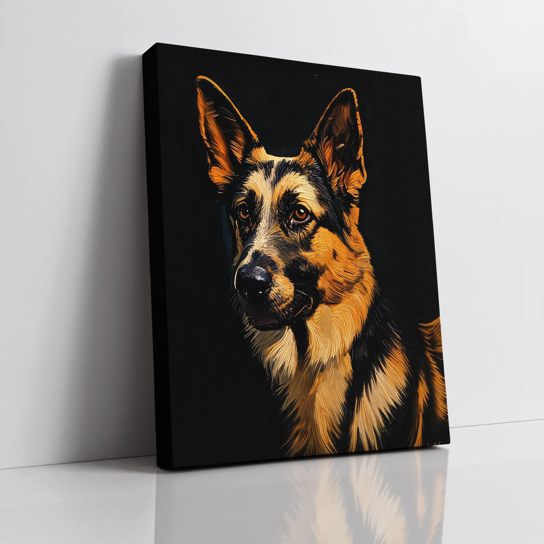 Alert German Shepherd Giclée Print 456001 Visual Wall Art AR3:4V-AR4:5V Giclée Print
