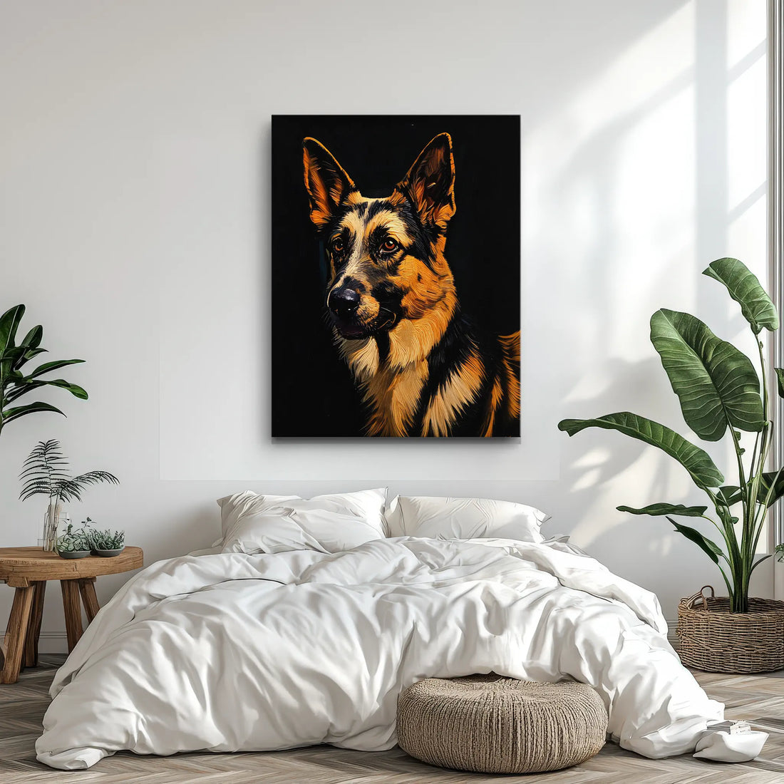 Alert German Shepherd Giclée Print 456001 Visual Wall Art AR3:4V-AR4:5V Giclée Print