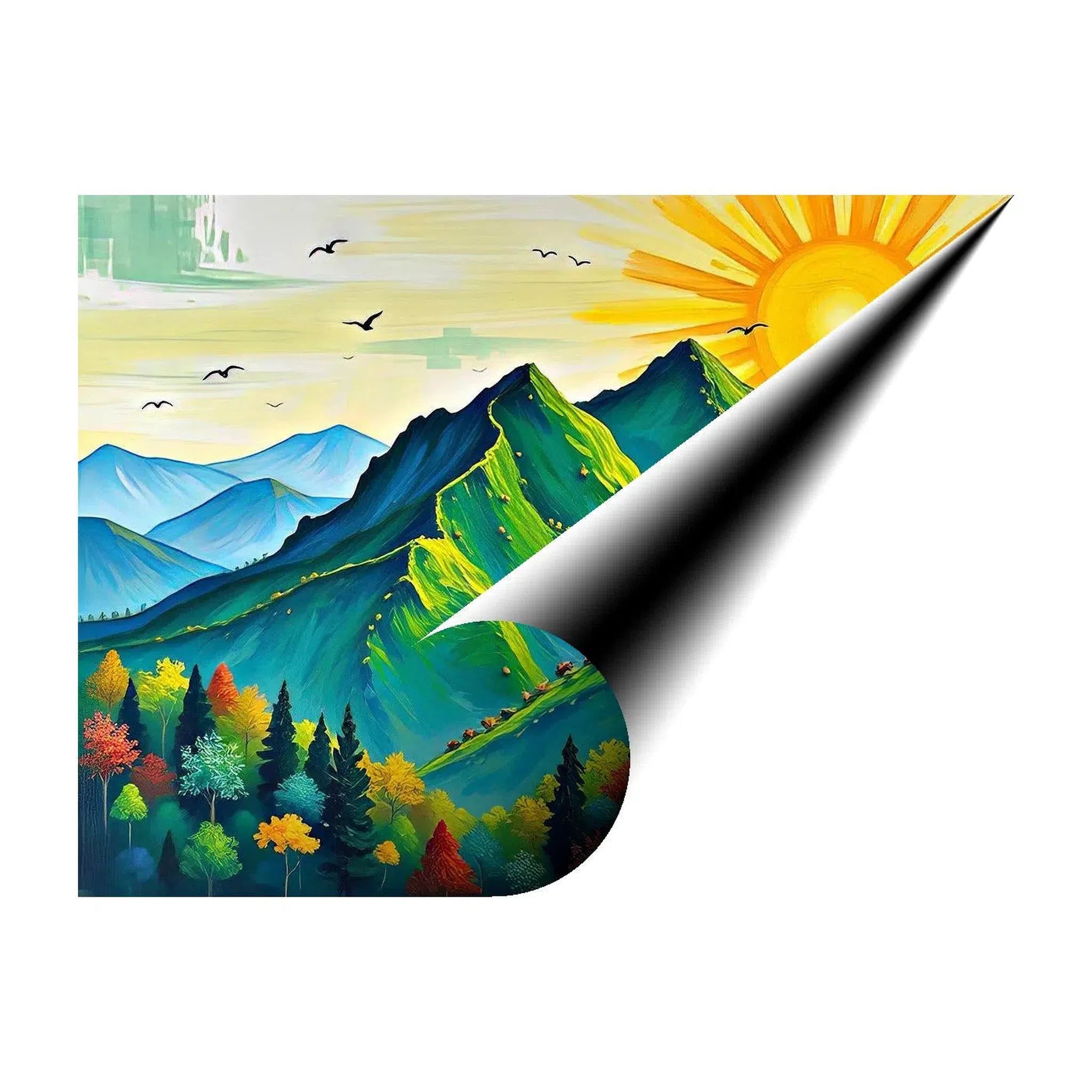 Appalachian Mountains Nature Art Print 43701 Giclée Fine Art Matte Paper Print Visual Wall Art