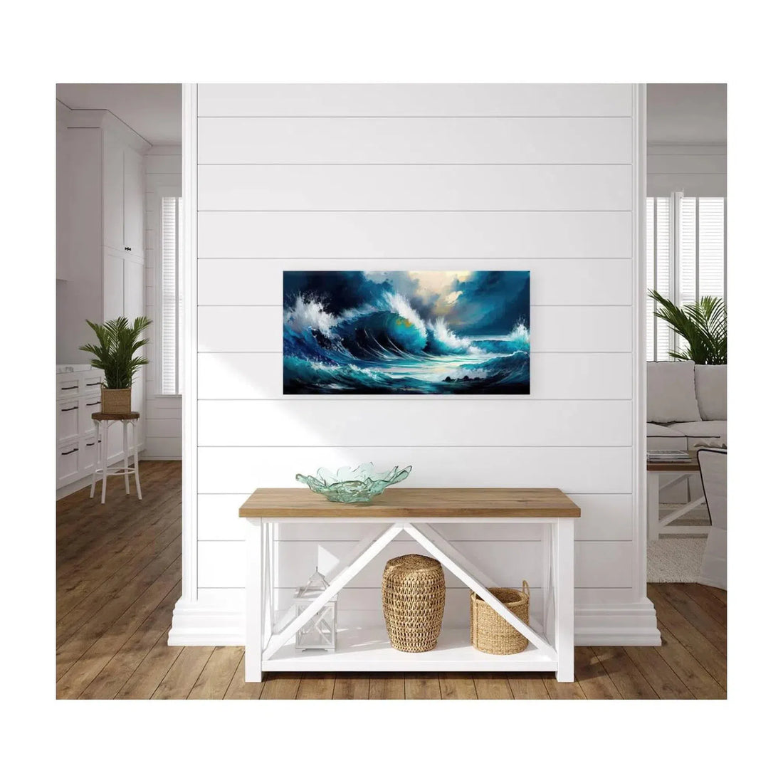 Artistry Tidal Waves Wind, Sea Ocean Art Print 21807 Visual Wall Art