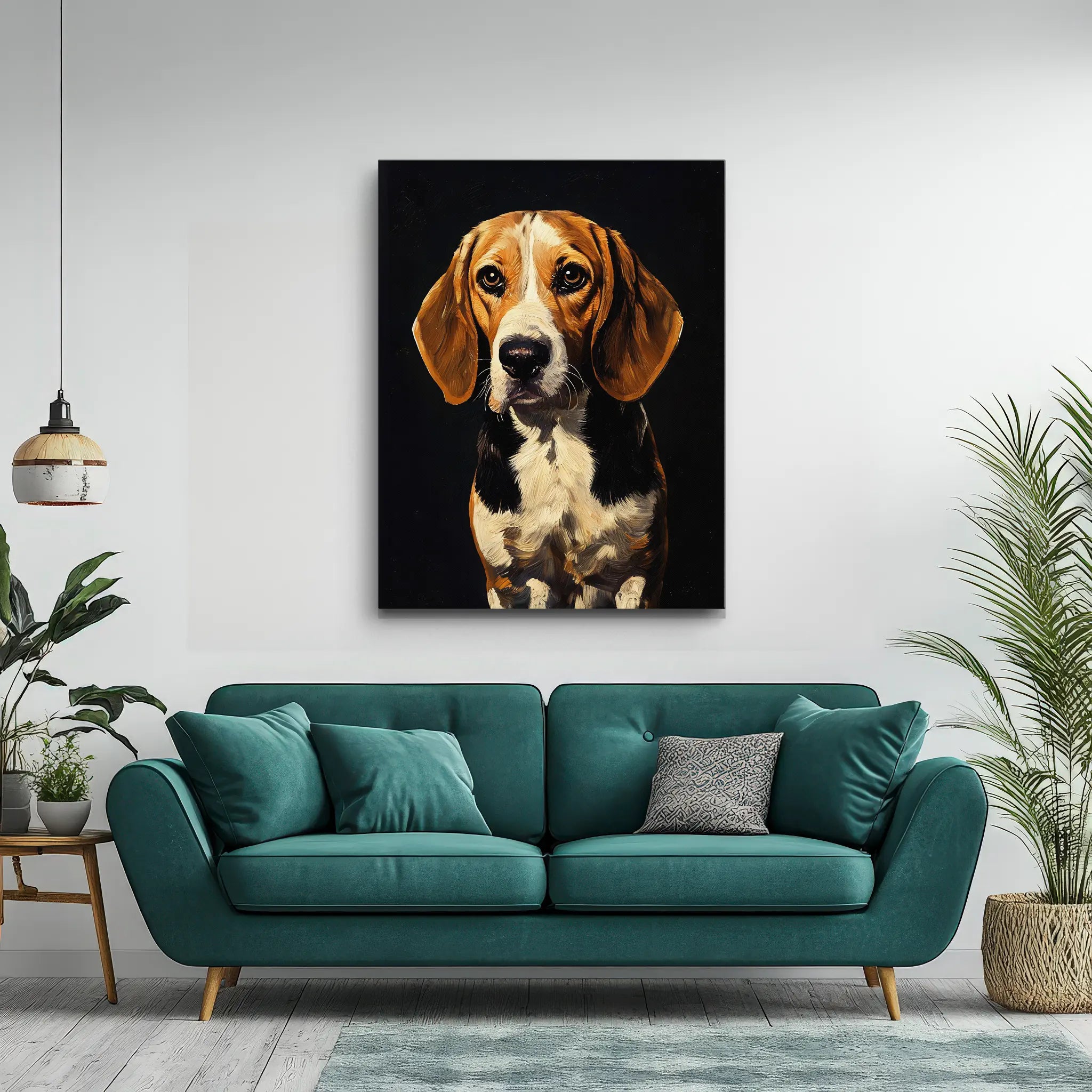 Attentive Beagle Giclée Print 456002 Visual Wall Art AR3:4V-AR4:5V Giclée Print