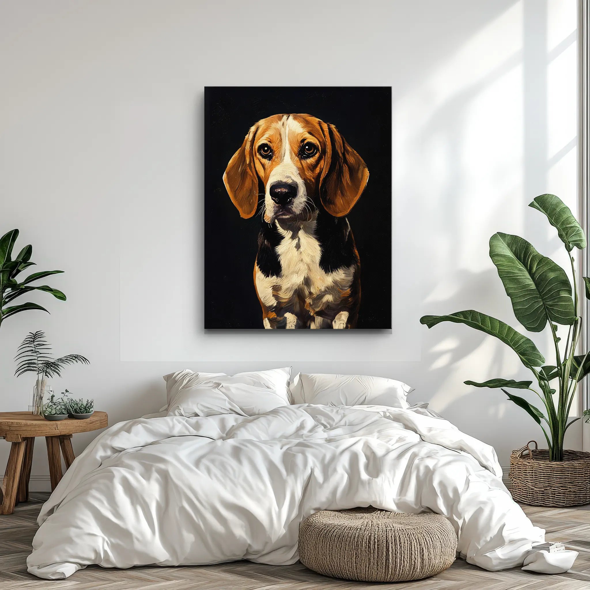 Attentive Beagle Giclée Print 456002 Visual Wall Art AR3:4V-AR4:5V Giclée Print