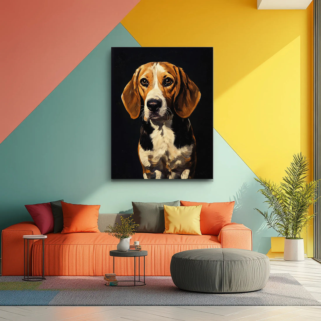 Attentive Beagle Giclée Print 456002 Visual Wall Art AR3:4V-AR4:5V Giclée Print