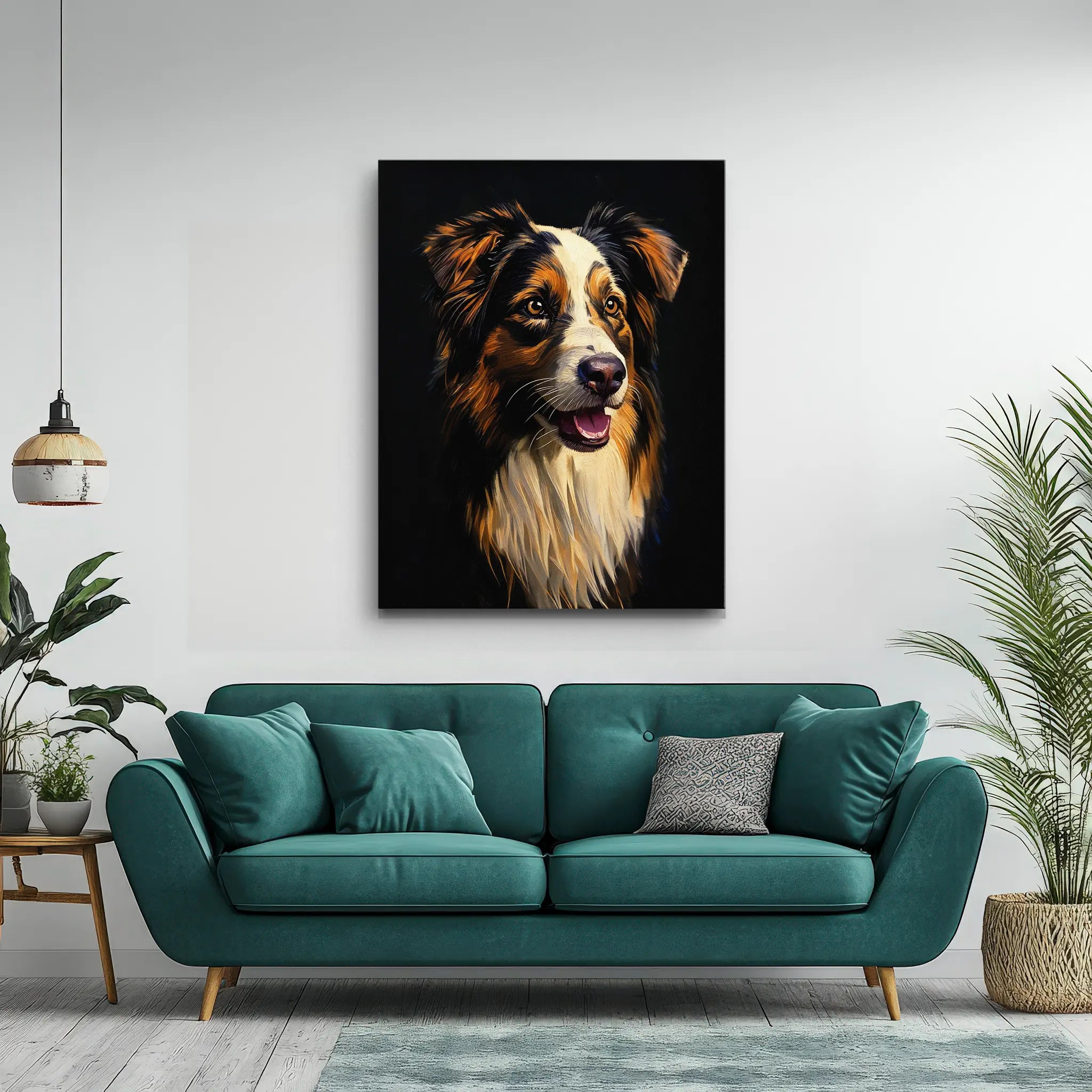 Australian Shepherd Artistic Aussie Giclée Print 456003 Visual Wall Art AR3:4V-AR4:5V Giclée Print