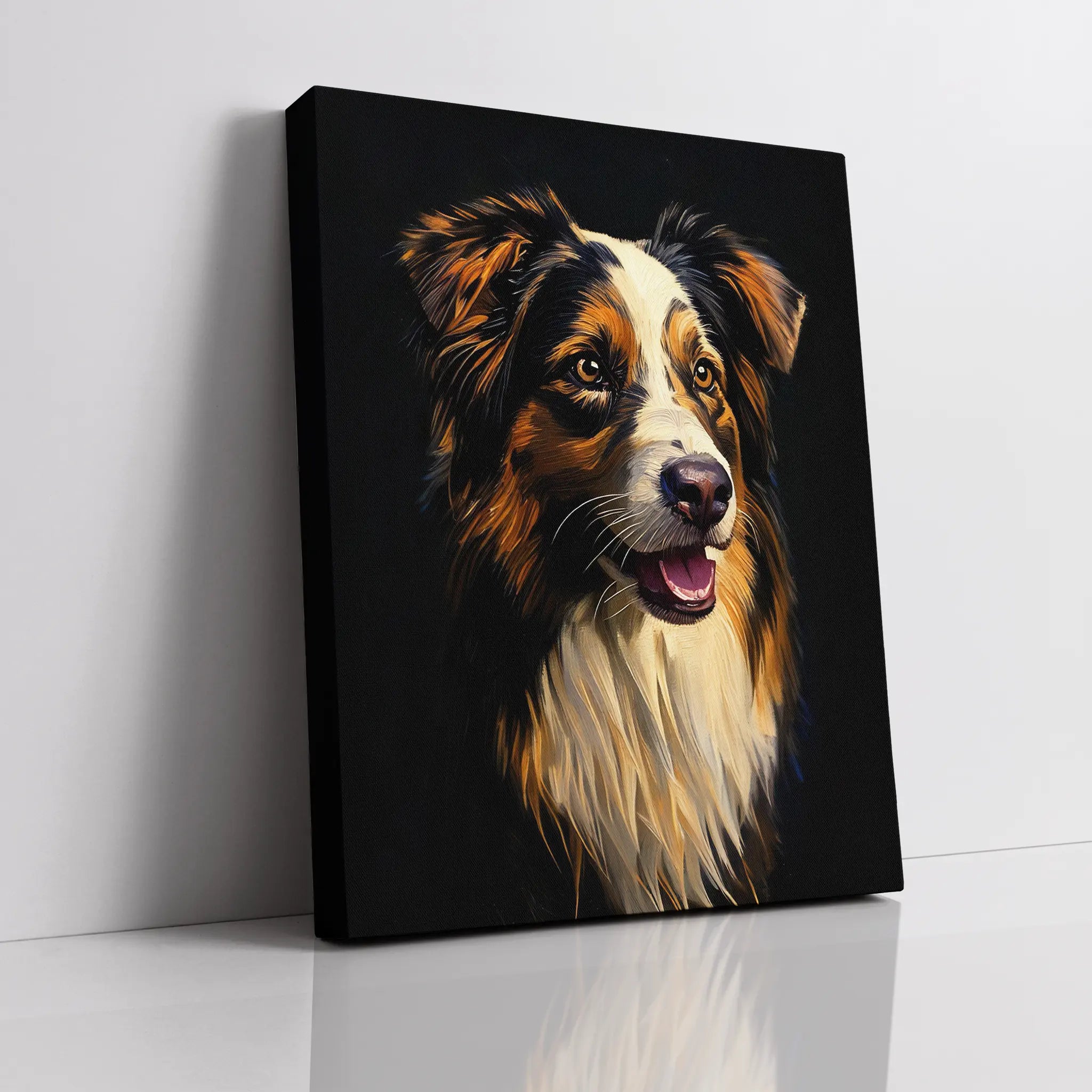 Australian Shepherd Artistic Aussie Giclée Print 456003 Visual Wall Art AR3:4V-AR4:5V Giclée Print