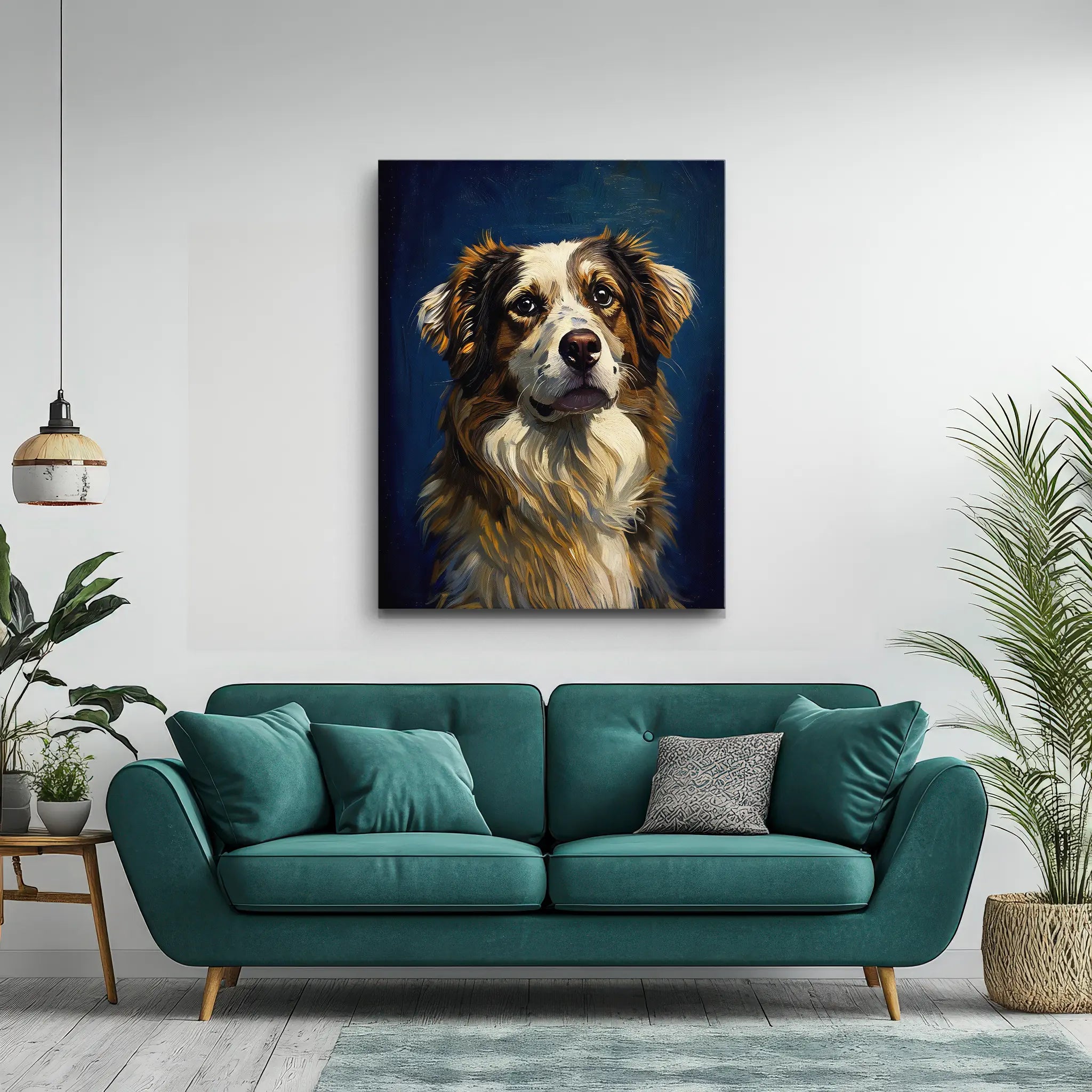 Australian Shepherd Gentle Aussie Gaze Giclée Print 456004 Visual Wall Art AR3:4V-AR4:5V Giclée Print