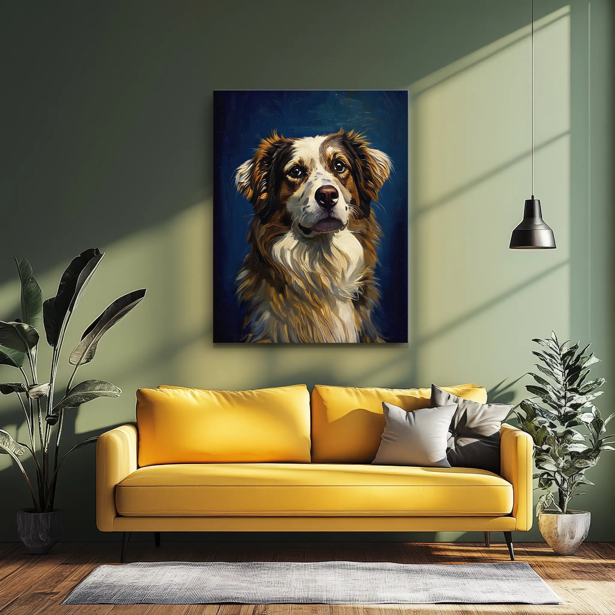 Australian Shepherd Gentle Aussie Gaze Giclée Print 456004 Visual Wall Art AR3:4V-AR4:5V Giclée Print