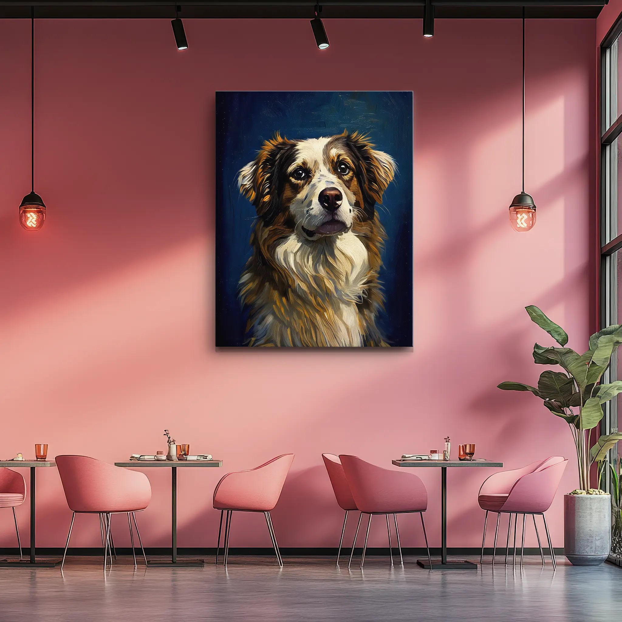 Australian Shepherd Gentle Aussie Gaze Giclée Print 456004 Visual Wall Art AR3:4V-AR4:5V Giclée Print